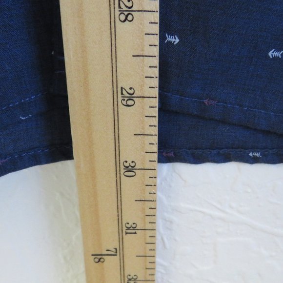 Molokai Surf Co.* Men's Short Sleeve‎ Button Down Straight Hem Fishbone Shirt~XL - Picture 9 of 13